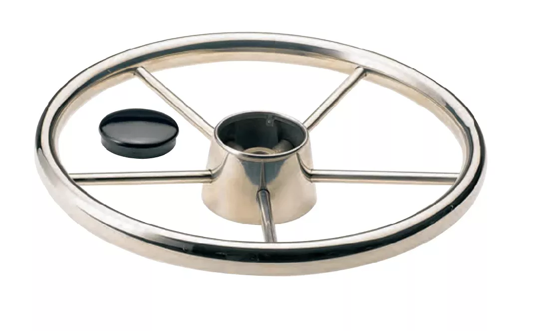 13″ Destroyer Stainless Steel Steering Wheel 25° w/ Finger Grip SSSW13.00X3.75-F