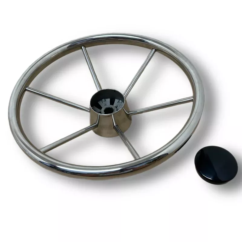 15-1/2″ x 2.75 Destroyer Stainless Steel Boat Steering Wheel 10° SSSW15.50X2.75