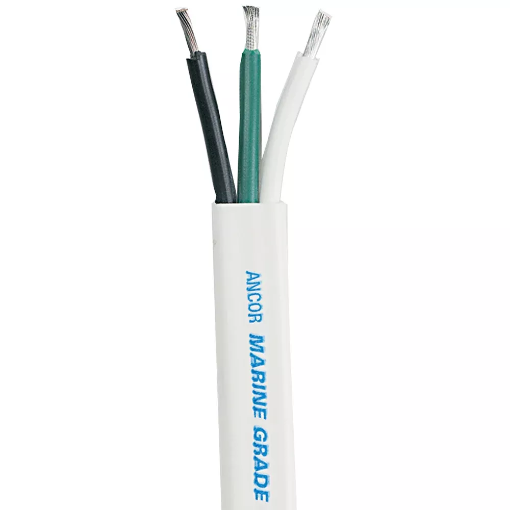 Ancor White Triplex Cable - 12/3 AWG - Flat - 700' [131370]