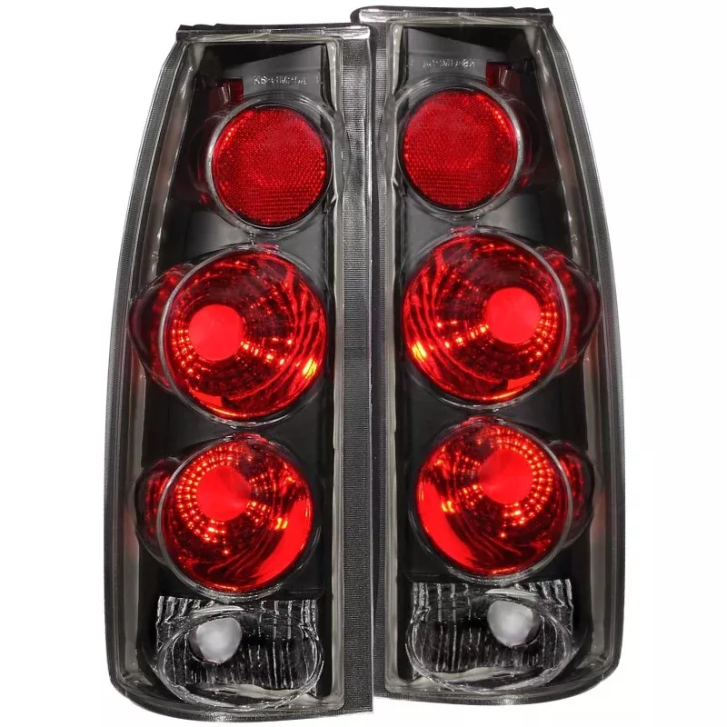 ANZO 1999-2000 Cadillac Escalade Taillights Black 3D Style