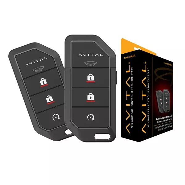 Avital D9147l D9147l Two 1-way 4-button Remotes With 1/4-mile Range For Use With Ds3/ds3+ Rf Models