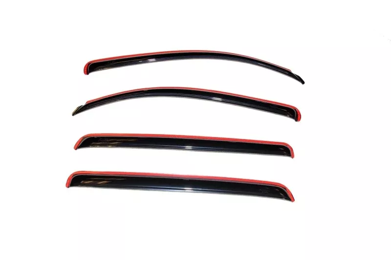 AVS 07-18 Toyota Tundra Crewmax Ventvisor In-Channel Front & Rear Window Deflectors 4pc - Smoke