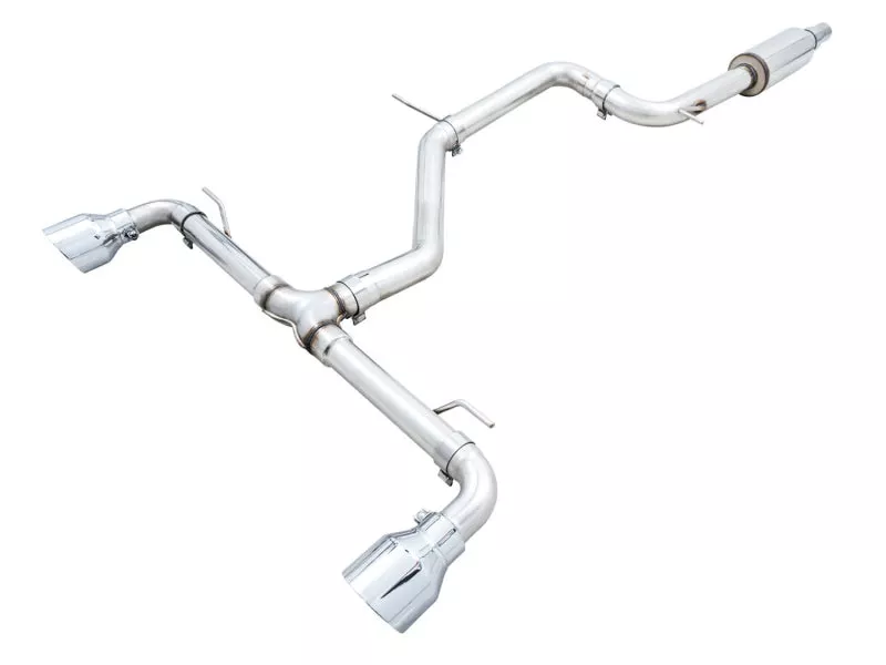 AWE 2022 VW GTI MK8Track Edition Exhaust - Chrome Silver Tips