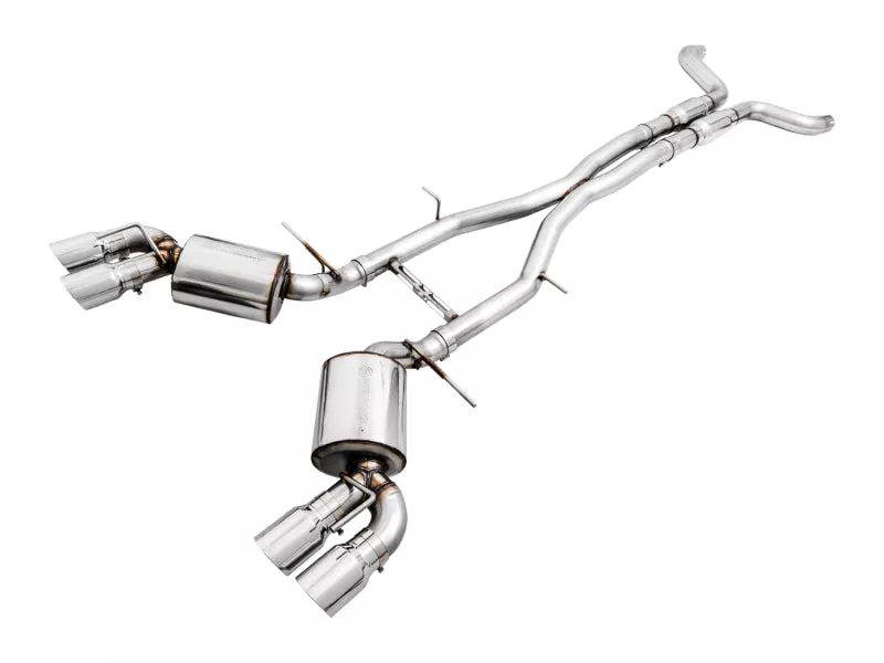 AWE Tuning 16-19 Chevy Camaro SS Res Cat-Back Exhaust -Touring Edition (Quad Chrome Silver Tips)