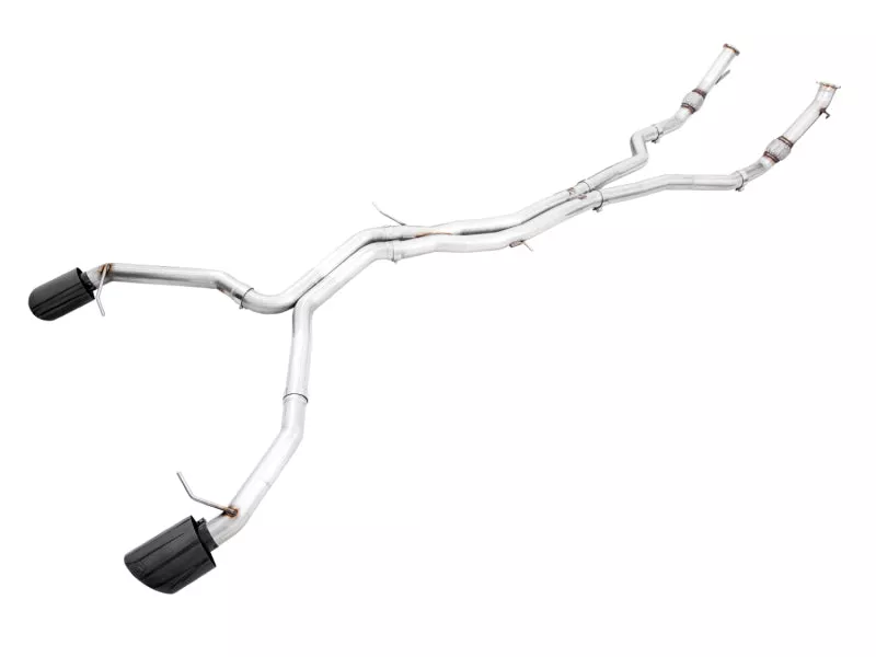 AWE Tuning Audi B9 RS5 Sportback Track Edition Exhaust- Non Resonated - Diamond Black RS-Style Tips