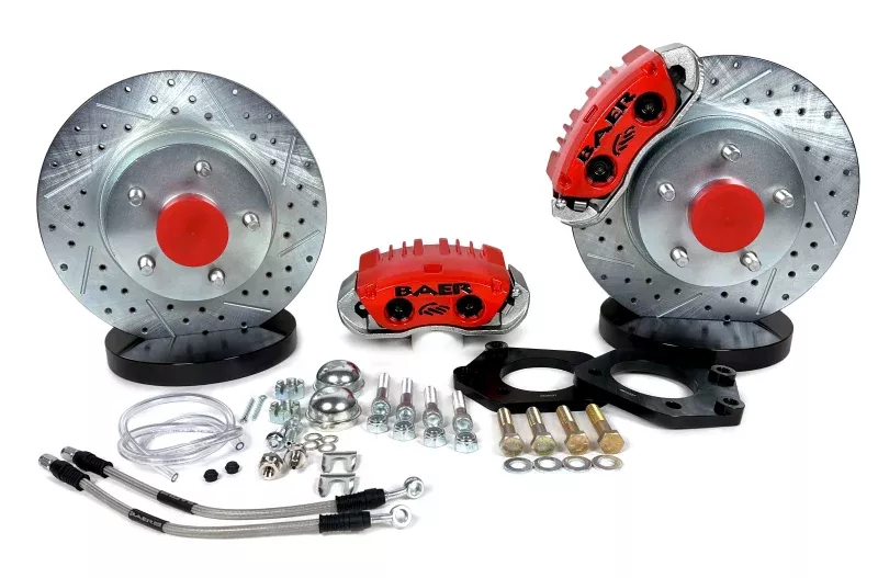 Baer Brakes 64-72 GM Chevelle/Cutlass/Skylark 11-Inch Classic Series Front Brake Kit - Red