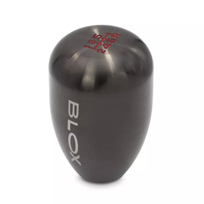 BLOX Racing 6-Speed Billet Shift Knob - Gun Metal 12x1.25mm