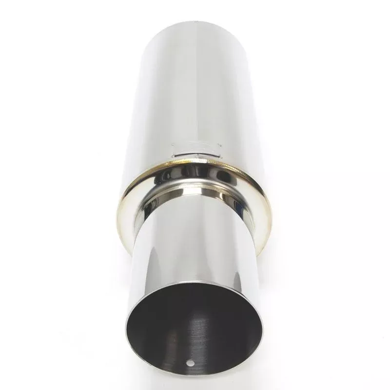 BLOX Racing 60.5mm Street Muffler - Straight Tip