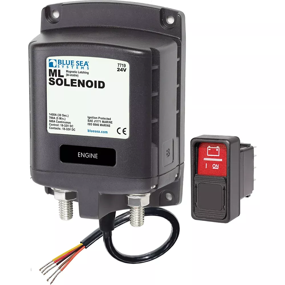 Blue Sea 7719 - ML-Series Solenoid Switch - Stripped Wire - 24V[7719]