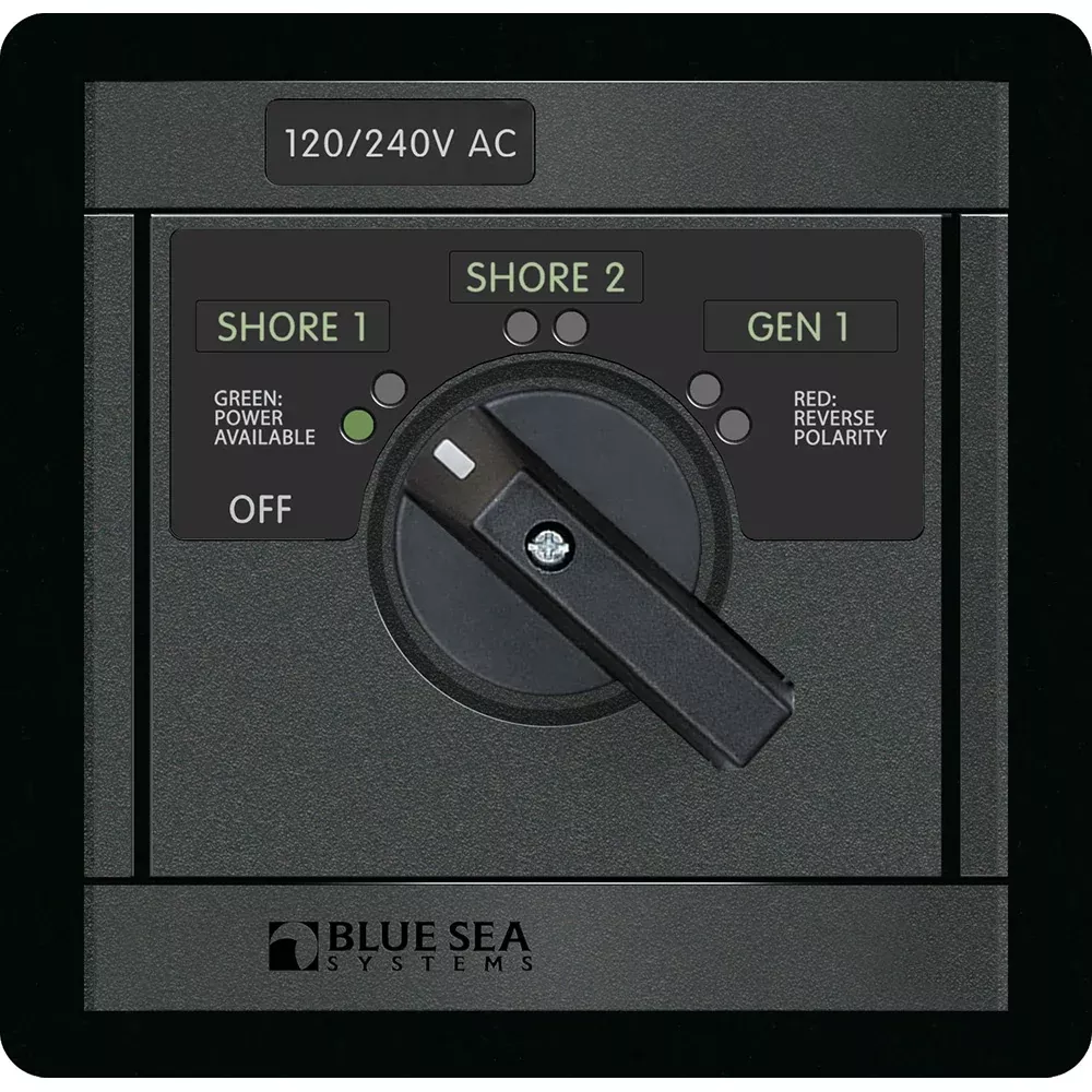 Bue Sea 120/240v AC Rotary 65A Off + 3 Sources [1488]