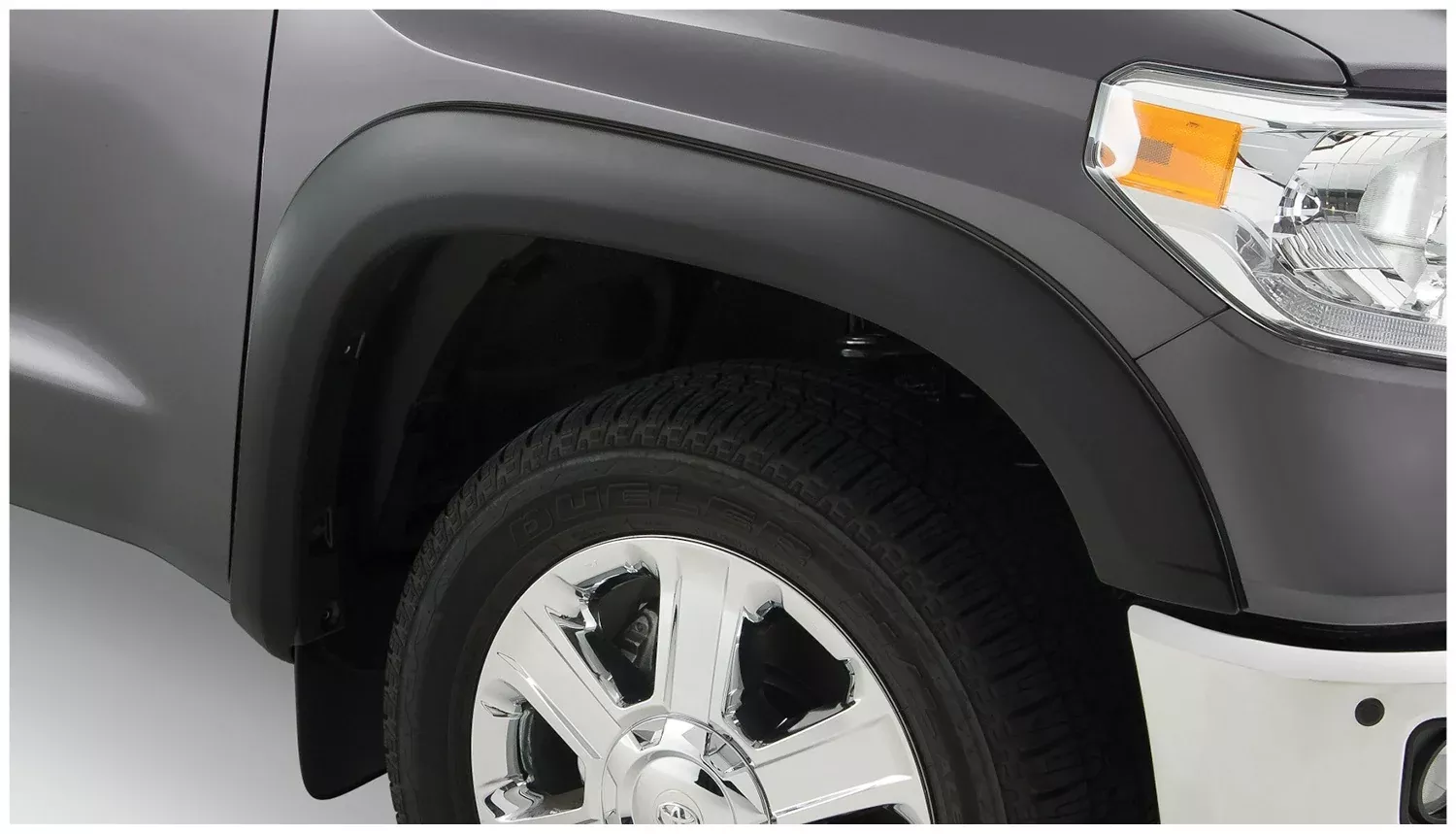 Bushwacker - 30910-02 - Fender Flare -30910-02 Black OE-Style Smooth Finish 4-Piece Fender Flare Set for 2007-2013 Toyota Tundra w/o Factory Mudflap - P/N: 30910-02