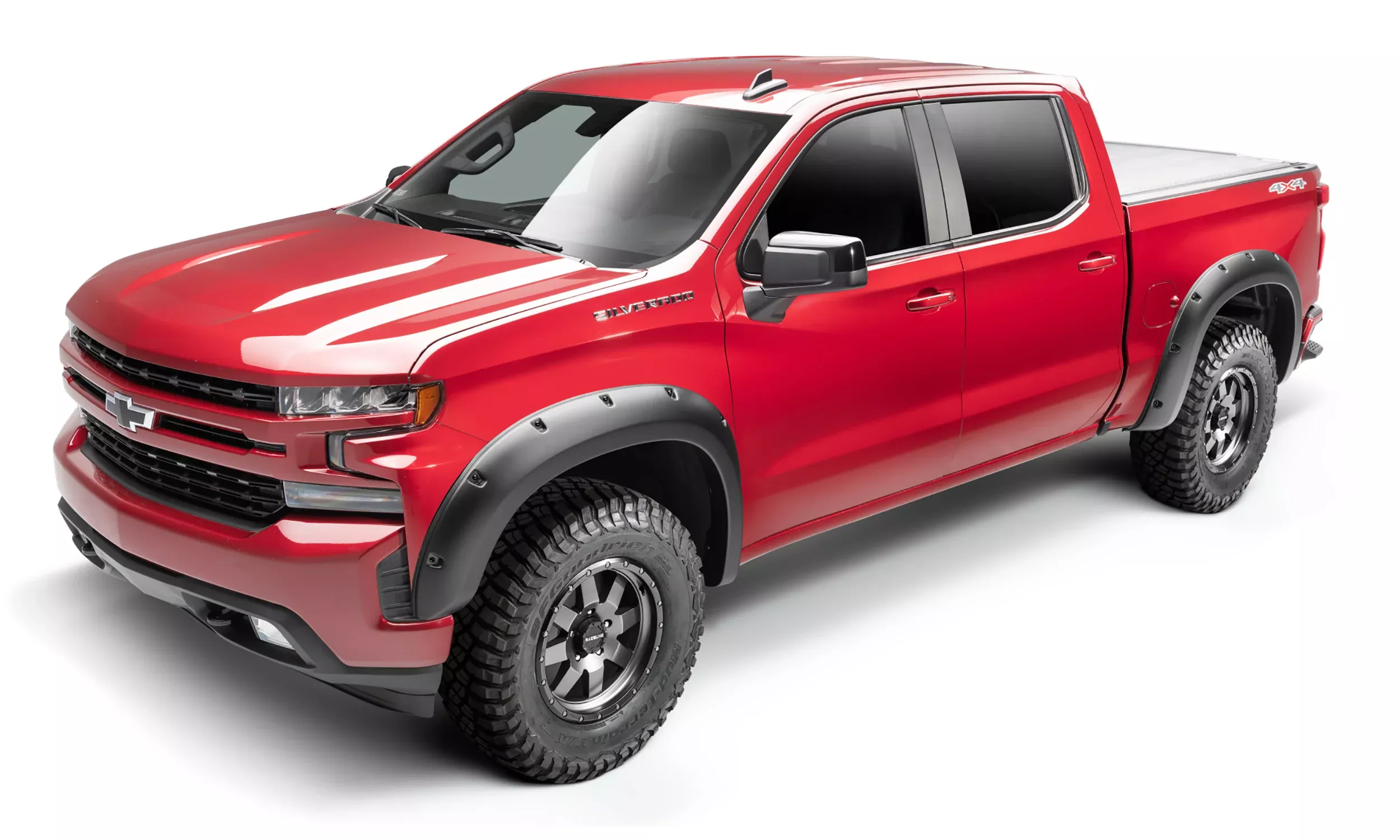 Bushwacker - 38602-08 - Fender Flare -38602-08 Black Forge Pocket/Rivet Textured Finish 4-Pc Fender Flare Set for 07-13 Toyota Tundra; Excludes model with mud flap - P/N: 38602-08