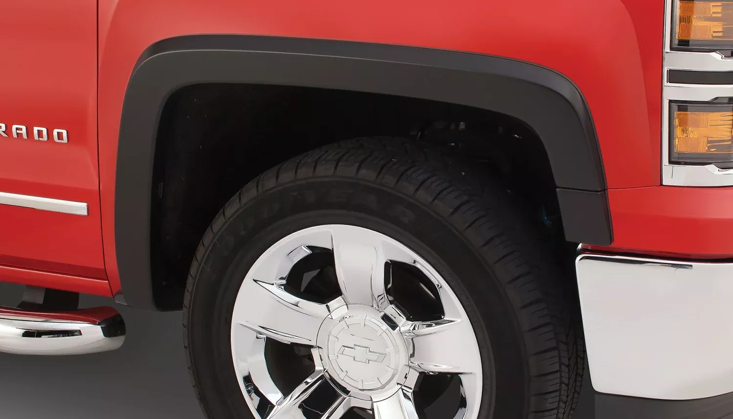 Bushwacker - 40923-02 - Fender Flare -40923-02 Black OE-Style Smooth Finish 4-Piece Fender Flare Set for 2007-2013 Silverado 1500; 2007-2014 Silverado 2500 HD/3500 HD (Excludes Dually) - P/N: 40923-02