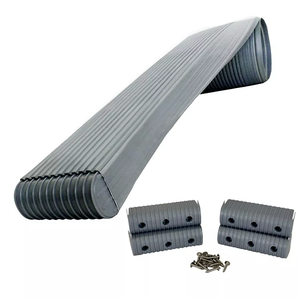 Caliber BunkWrap Kit - Grey 16' x 2" x 6" Roll + 4 Caps + HRDW Roll + 4 EndcapsStainless Steel Hardware [23052]