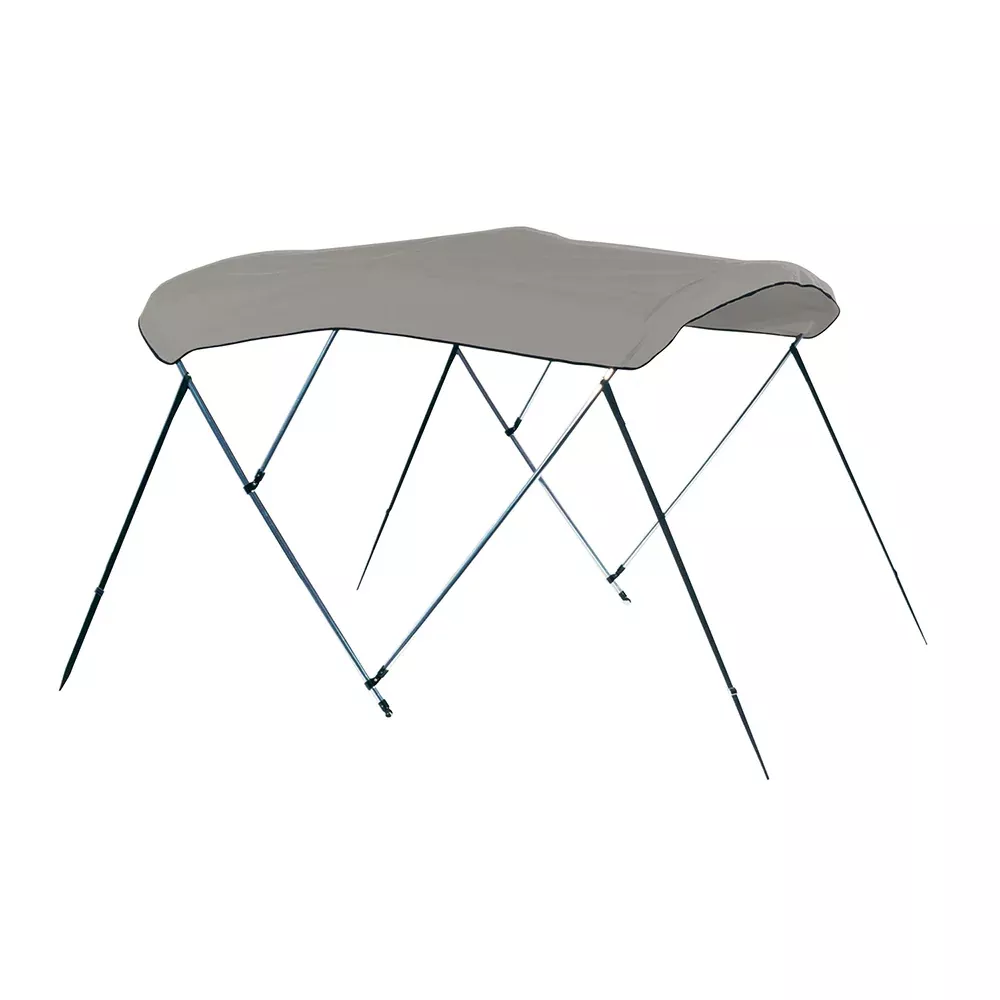 Carver 4 Bow 8' Pontoon Bimini Top w/Boot - Cadet Grey Acrylic [A8SQ4893UB-10]