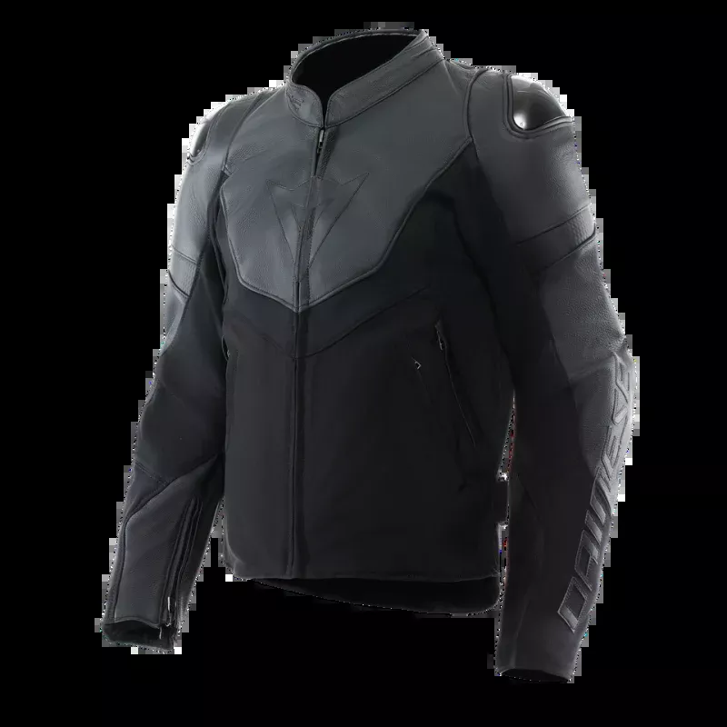 Dainese Iperattiva Leather-Tex Jacket Black/Black Size - 52