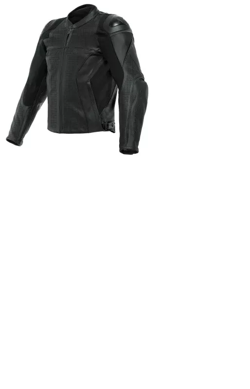 Dainese Racing 4 Leather Jacket Perforated Black/Black/Black Size - 52