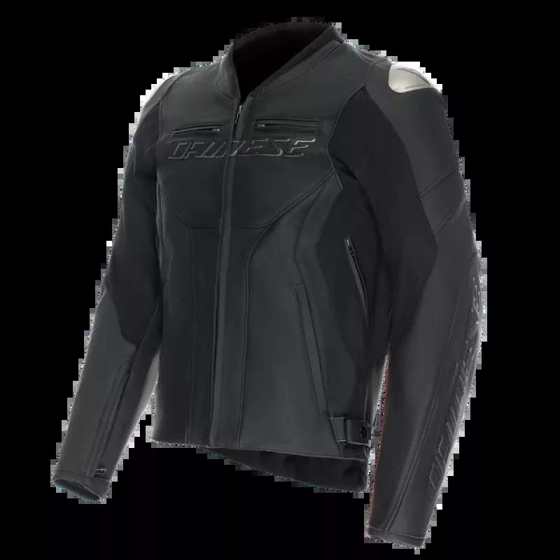 Dainese Racing 5 Leather Jacket Black/Black/Black Size - 52