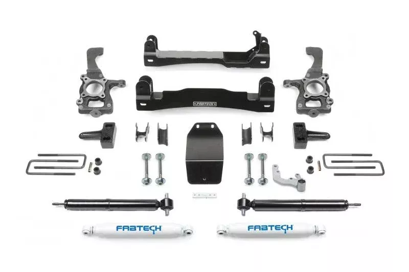 Fabtech 15-18 Ford F150 2WD 4in Basic System w/Rear Perf. Shocks