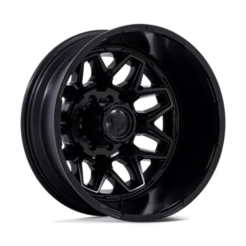 Fuel 1PC D871 Flux Dually 22-Inch Blackout Wheel, 8x200 Bolt Pattern