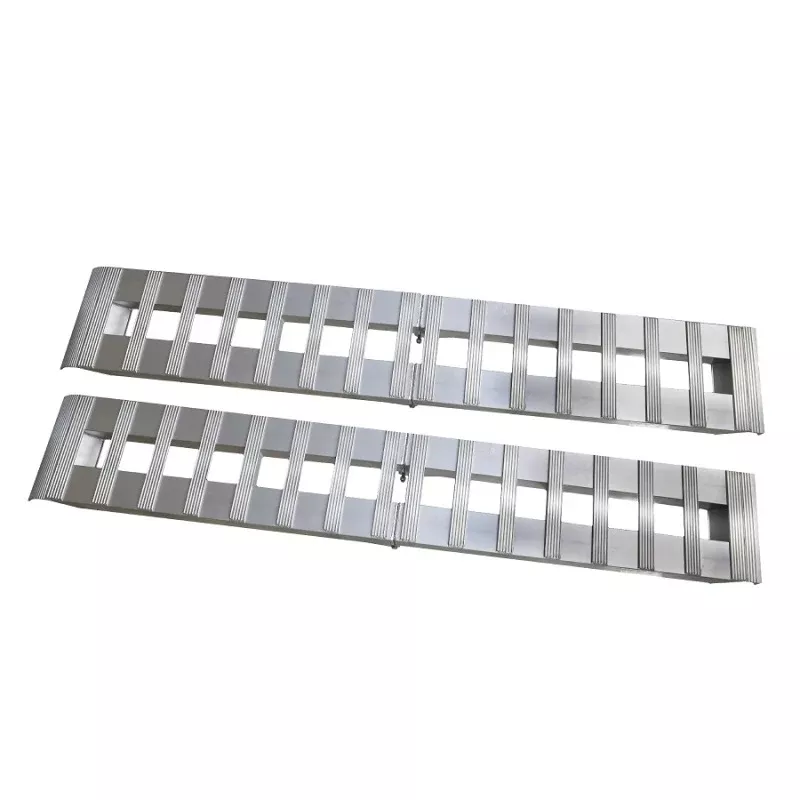 Gen-Y Heavy-Duty 8ft Aluminum Foldable Loading Ramps 15in x 96in 3K Capacity Per Ramp - Pair