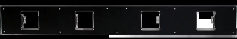 Go Rhino SRM100 Front Plate - Four 3in Cube Lights