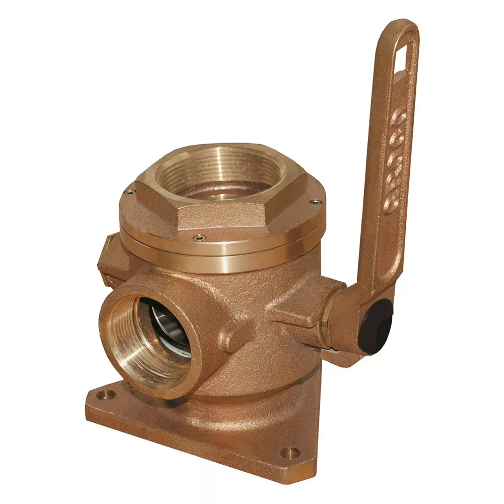GROCO 3" Safety Seacock w/2-1/2" Side Port[SBV-3000-P]