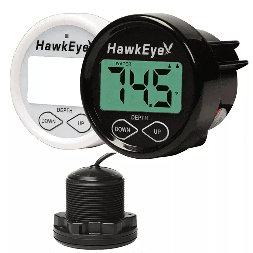 Hawkeye DepthTrax In-Dash Digital DepthTemp Gauge - Thru-Hull [DT2BX-TH]
