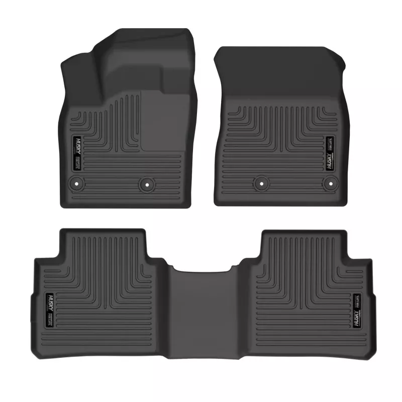Husky Liners 21-22 Nissan Rogue WeatherBeater Front & 2nd Seat Floor Liners - Black