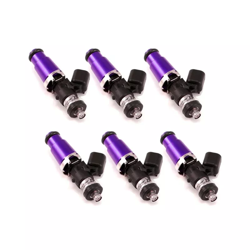 Injector Dynamics 1340cc Injectors - 60mm Length - 14mm Purple Top - Denso Lower Cushion (Set of 6)