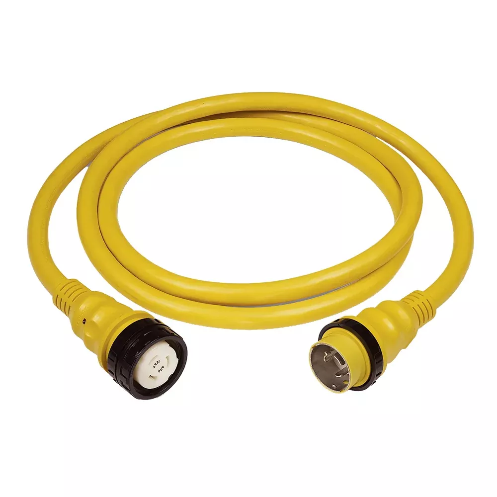 Marinco PowerCord Plus Cordset - 50AMP - 125/250V - 75' - Yellow [6152SPP-75]