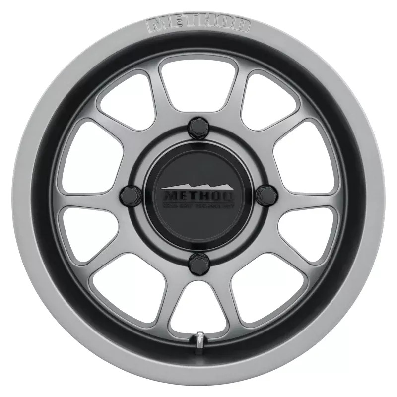Method MR409 Bead Grip 15x10 / 5+5/0mm Offset / 4x156 / 132mm CB Steel Grey Wheel