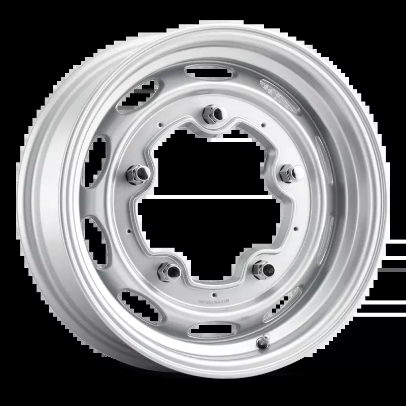 Mobelwagen MW-520S Interceptor 15x5.5in / 5x205 BP / 20mm Offset / 156mm Bore - Silver Wheel