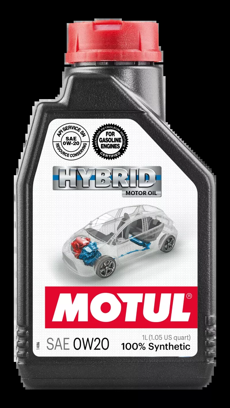 Motul 1L Hybrid Synthetic Motor Oil - 0W20 - Case of 12