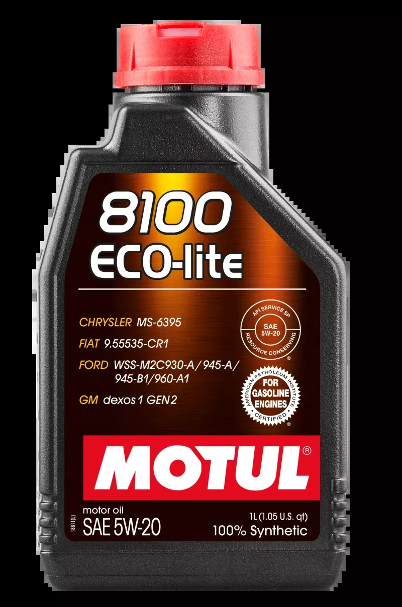 Motul 1L Synthetic Engine Oil 8100 5W20 ECO-LITE - Case of 12