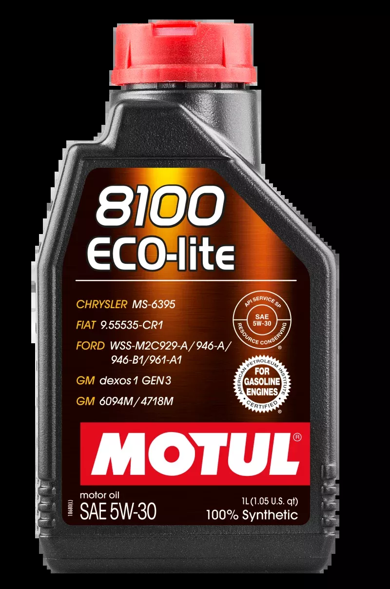 Motul 1L Synthetic Engine Oil 8100 5W30 ECO-LITE - Case of 12