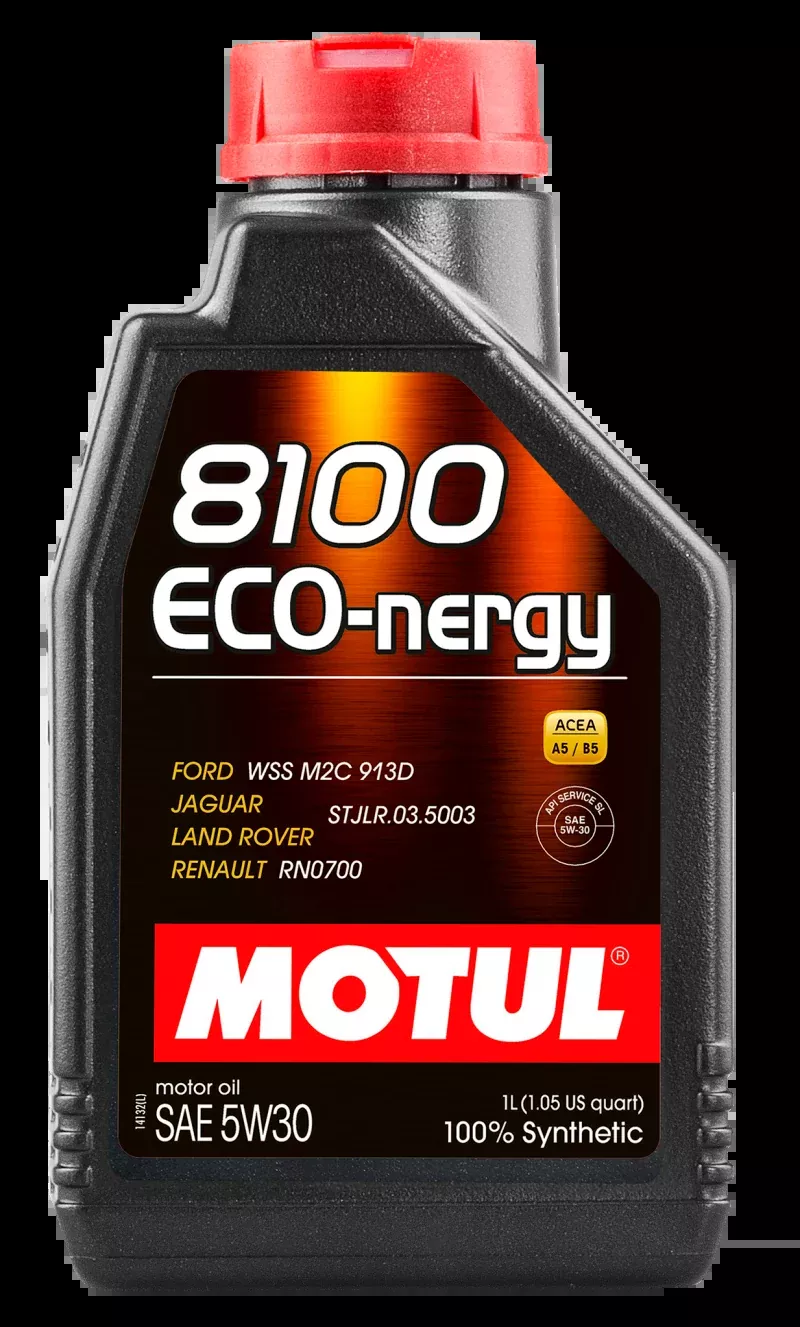 Motul 1L Synthetic Engine Oil 8100 5W30 ECO-NERGY - Ford 913C - Case of 12
