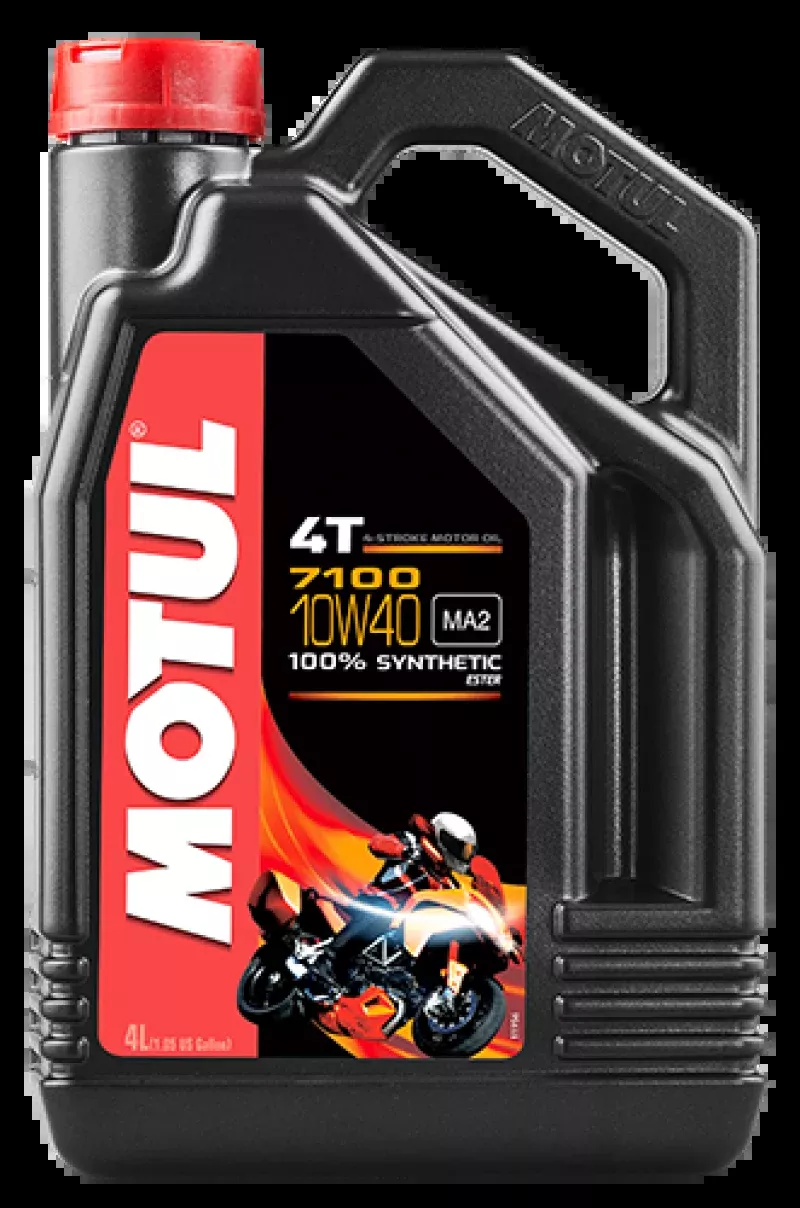 Motul 4L 7100 4-Stroke Engine Oil 10W40 4T - Case of 4