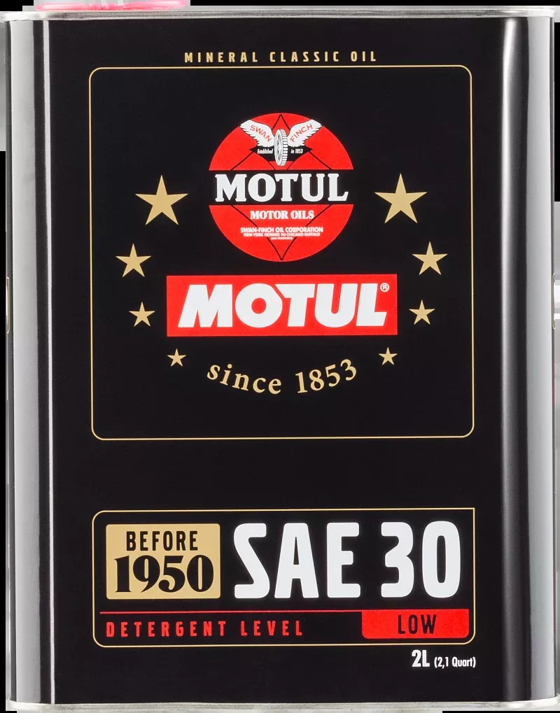Motul Classic SAE 30 Oil - 6x2L - Case of 6