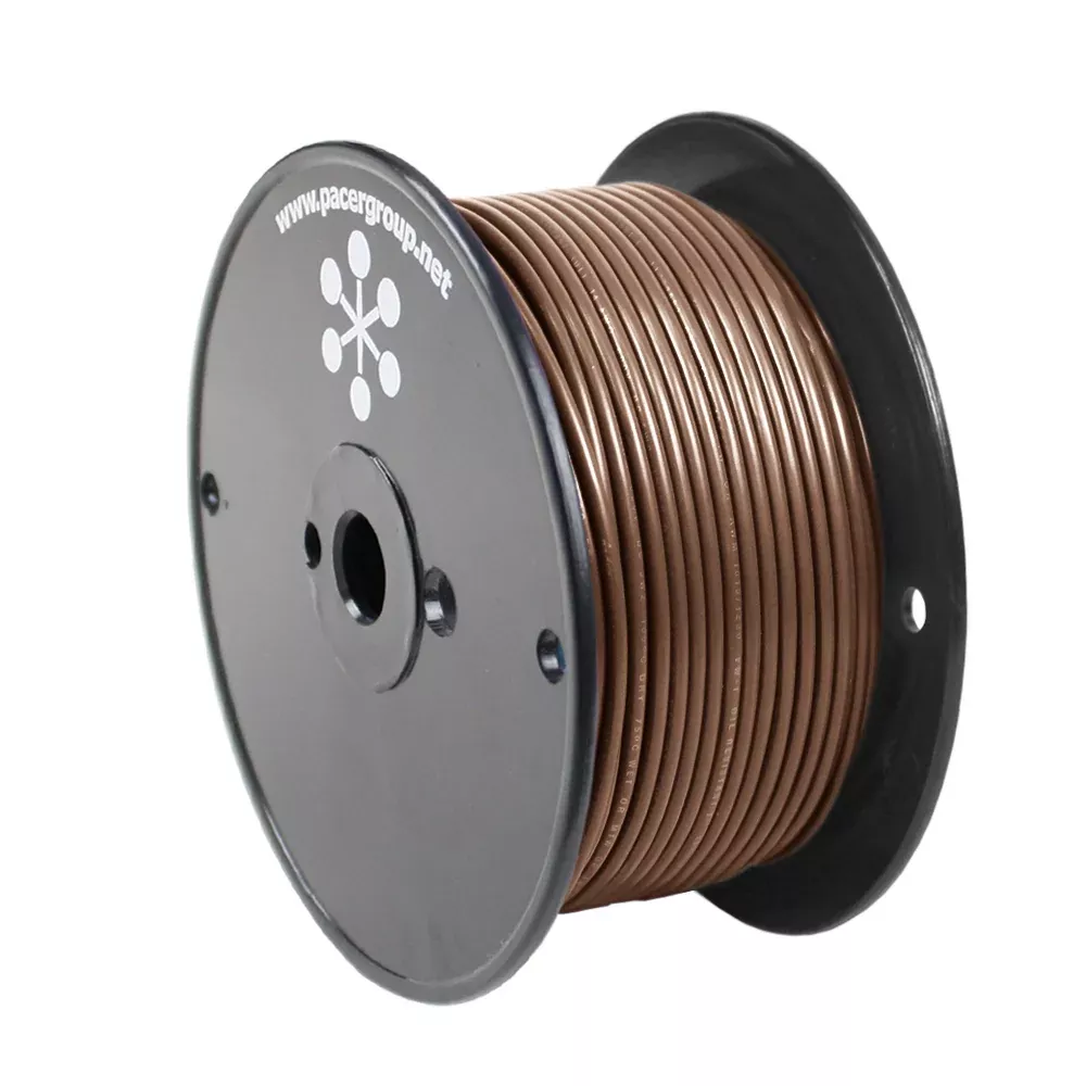 Pacer Brown 12 AWG Primary Wire - 250[WUL12BR-250]