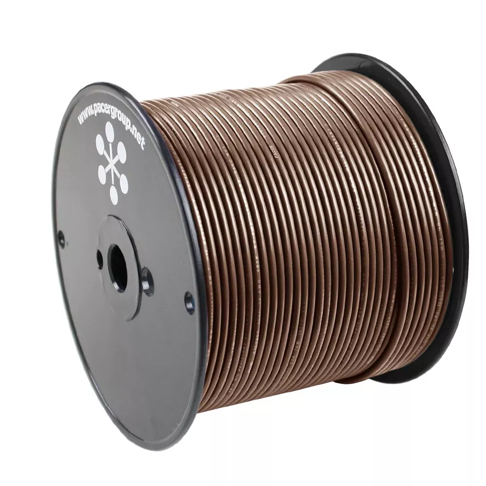 Pacer Brown 14 AWG Primary Wire - 500[WUL14BR-500]