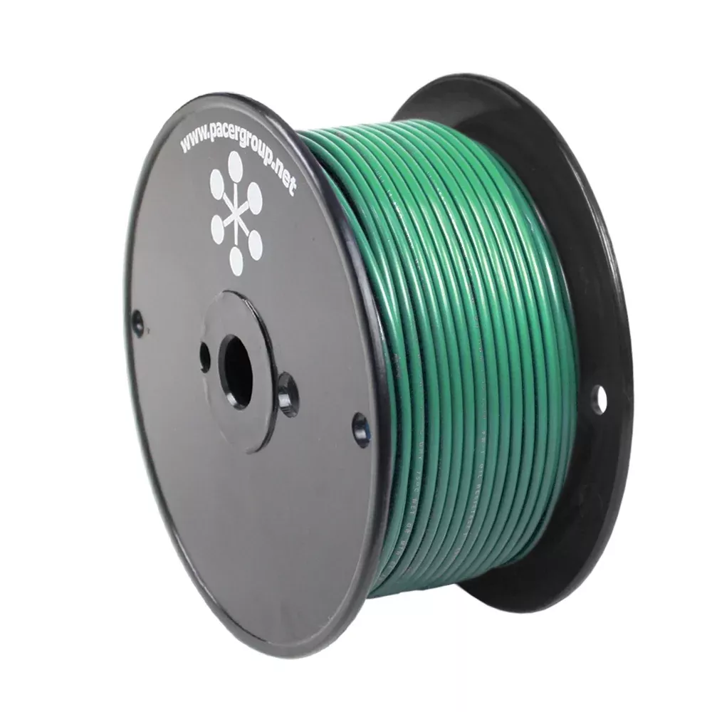 Pacer Green 14 AWG Primary Wire - 250[WUL14GN-250]