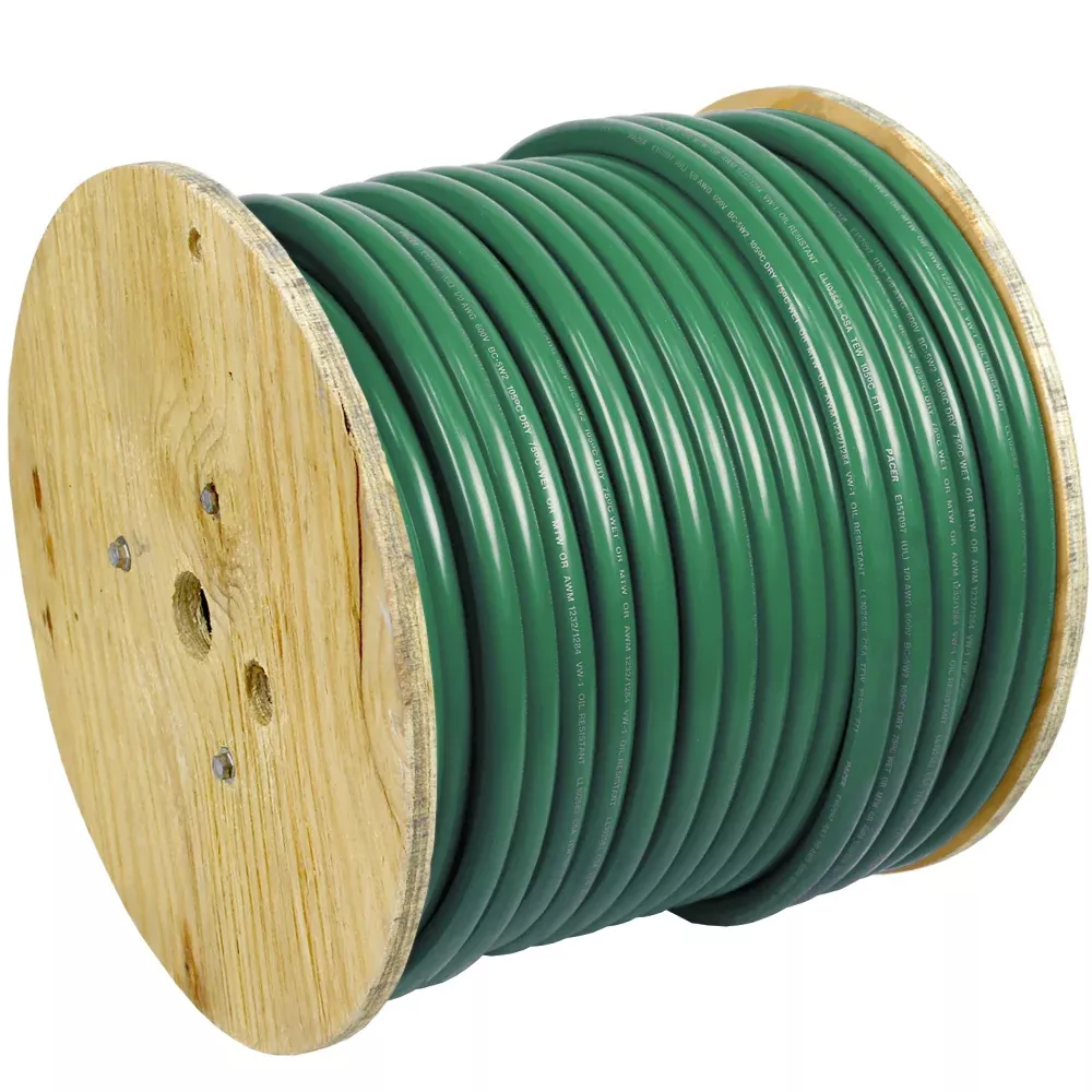 Pacer Green 6 AWG Battery Cable - 250[WUL6GN-250]