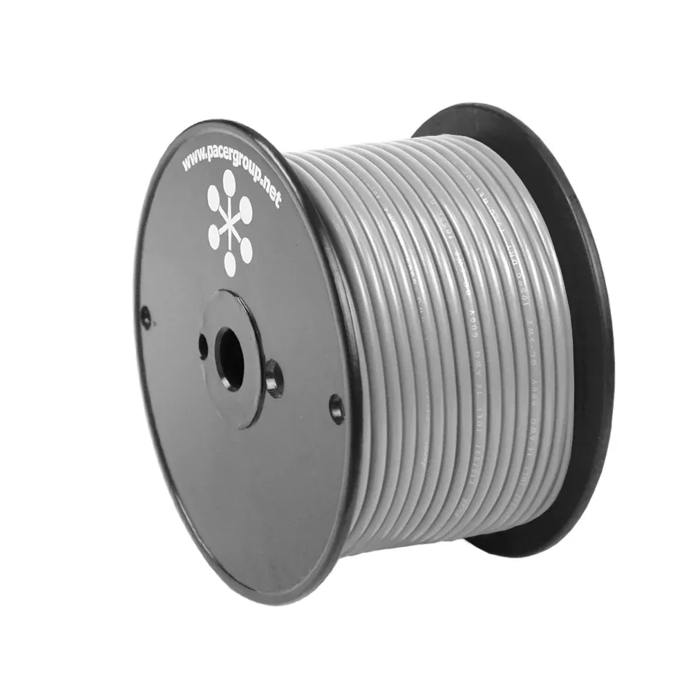 Pacer Grey 18 AWG Primary Wire - 100[WUL18GY-100]