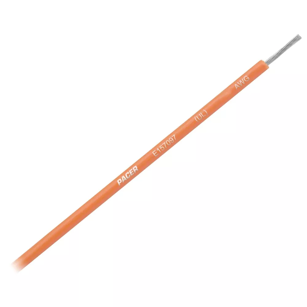 Pacer Orange 16 AWG Primary Wire - 25[WUL16OR-25]