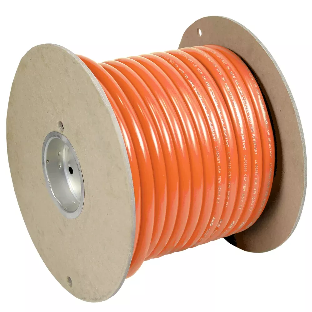 Pacer Orange 6 AWG Battery Cable - 100[WUL6OR-100]