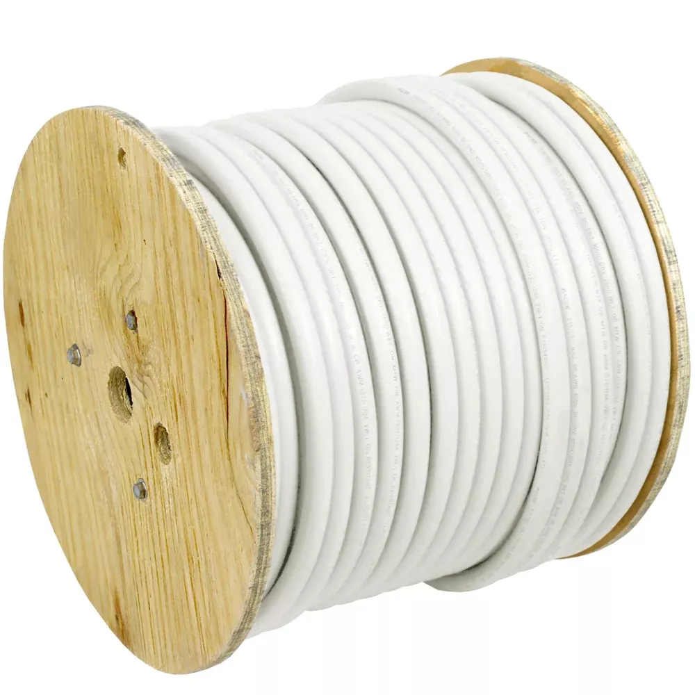 Pacer White 6 AWG Battery Cable - 250[WUL6WH-250]