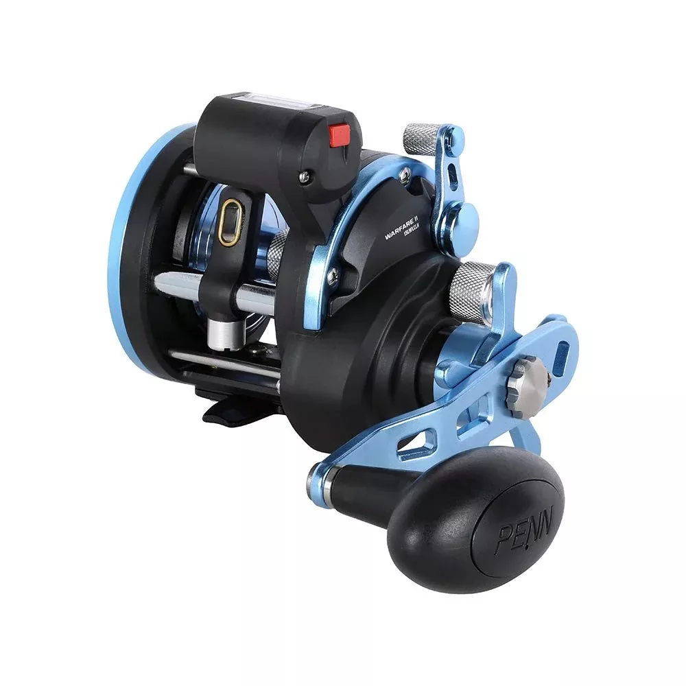 PENN WARII15LWLCLH Warfare II Level Wind 15 Left Hand Conventional Reel w/Line Counter [1639681]