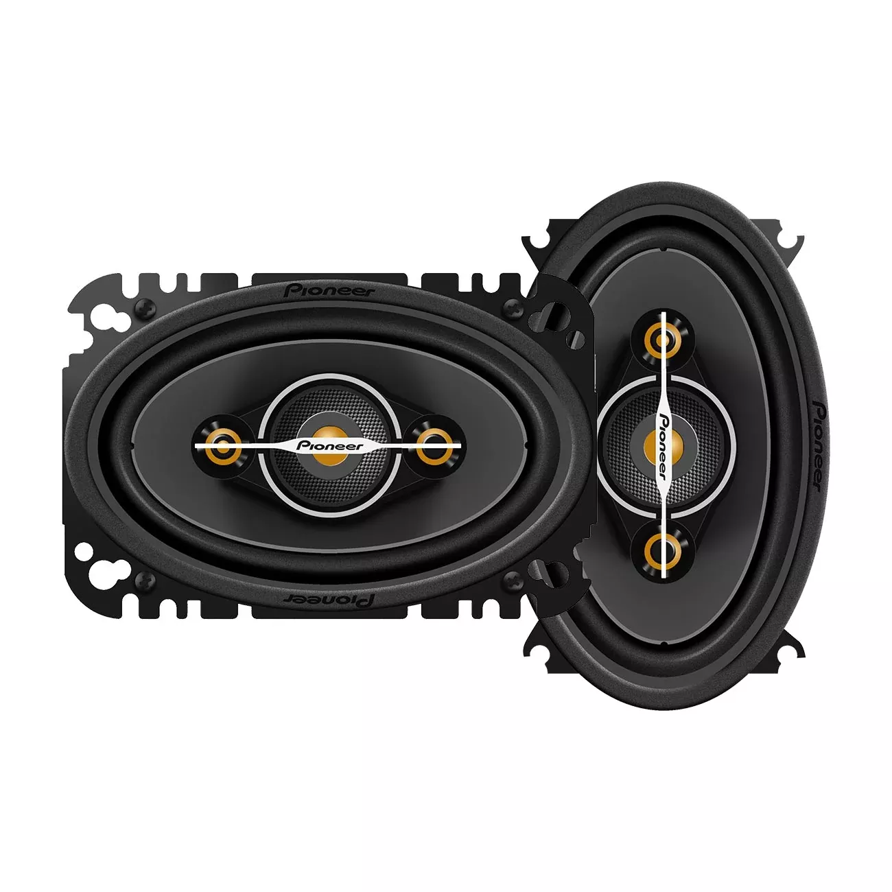 Pioneer TSA4671F 4x6 inch 4-Way Full Range Shallow Mount Car Speakers - Pair
