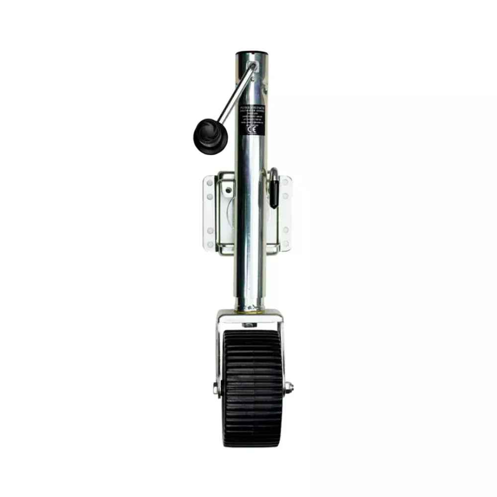 Powerwinch Saltwater Series Jack - 1200lb, Weld-On, Single Wheel Wide, Zinc 500+ HR Salt Spray [21600-J-1500-W1W-Z-R]